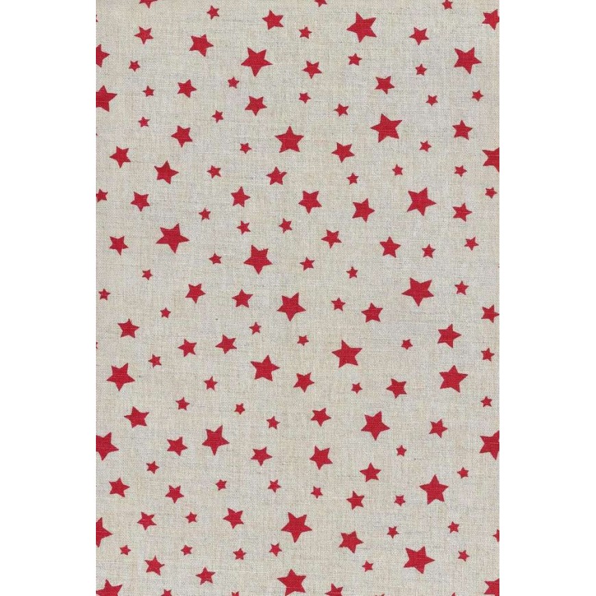 Tela Adhesiva/Fabric Sticker Lino estrellas