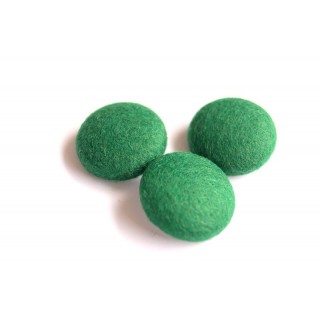 Botón fieltro verde musgo